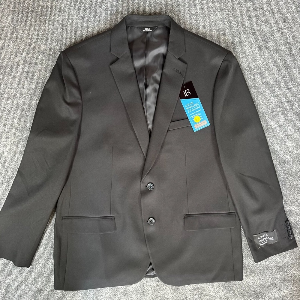 Louis Raphael Men's jacket 46R - BLACK - Skinny Fit - NWT - MSRP $210